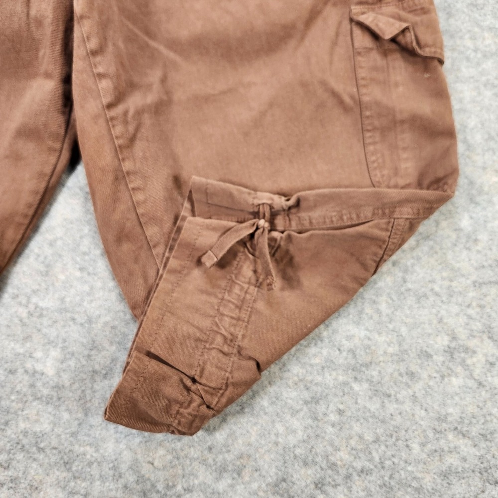Fashion Bug Cropped Pants Capri Womens 18W Brown Baggy Wide Leg Gorpcore Hip Hop - Picture 8 of 12